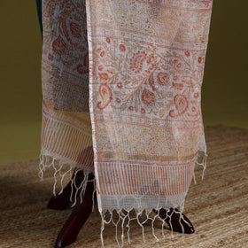 Kota doria silk cotton sanganeri floral dupatta 50