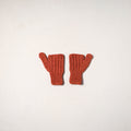 Orange - kullu karishma hand knitted merino wool gloves