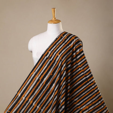 Orange - kutch batik cotton fabric 47 - handcrafted