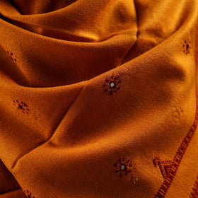 Kutch bhujodi handwoven mirror work wool shawl 18