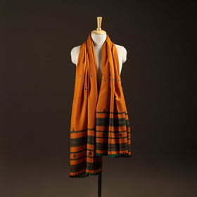 Kutch bhujodi handwoven mirror work wool shawl 23