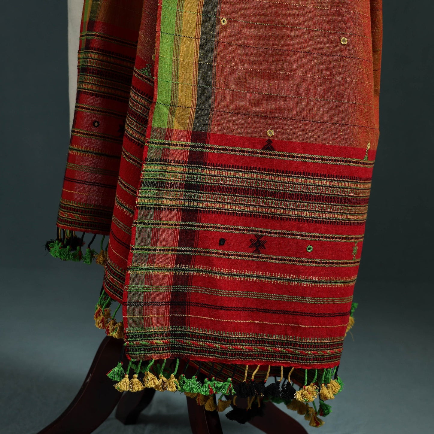 Kutch bhujodi handwoven mirror work organic kala cotton