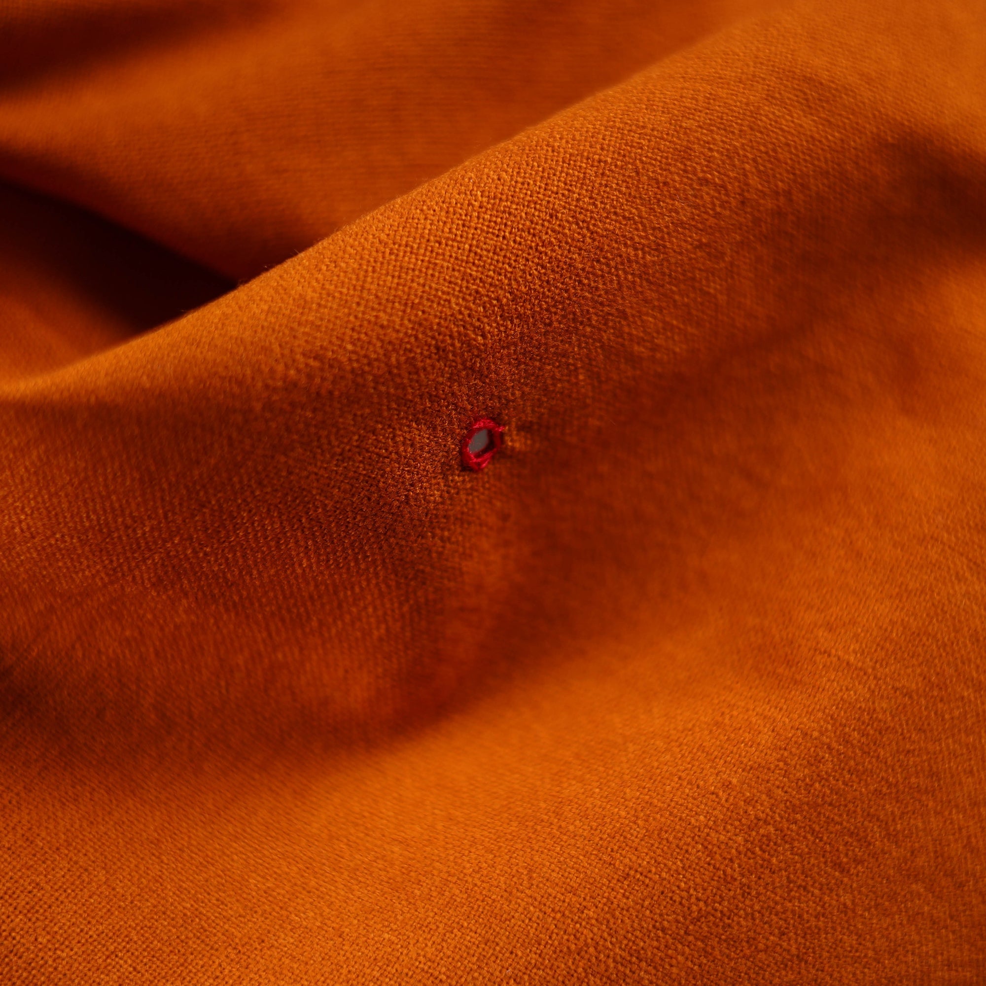 Orange - kutch bhujodi handwoven mirror work acrylic wool