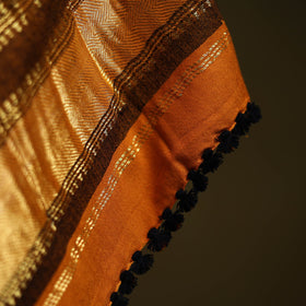 Orange - kutch neran hand embroidery mirror work woollen