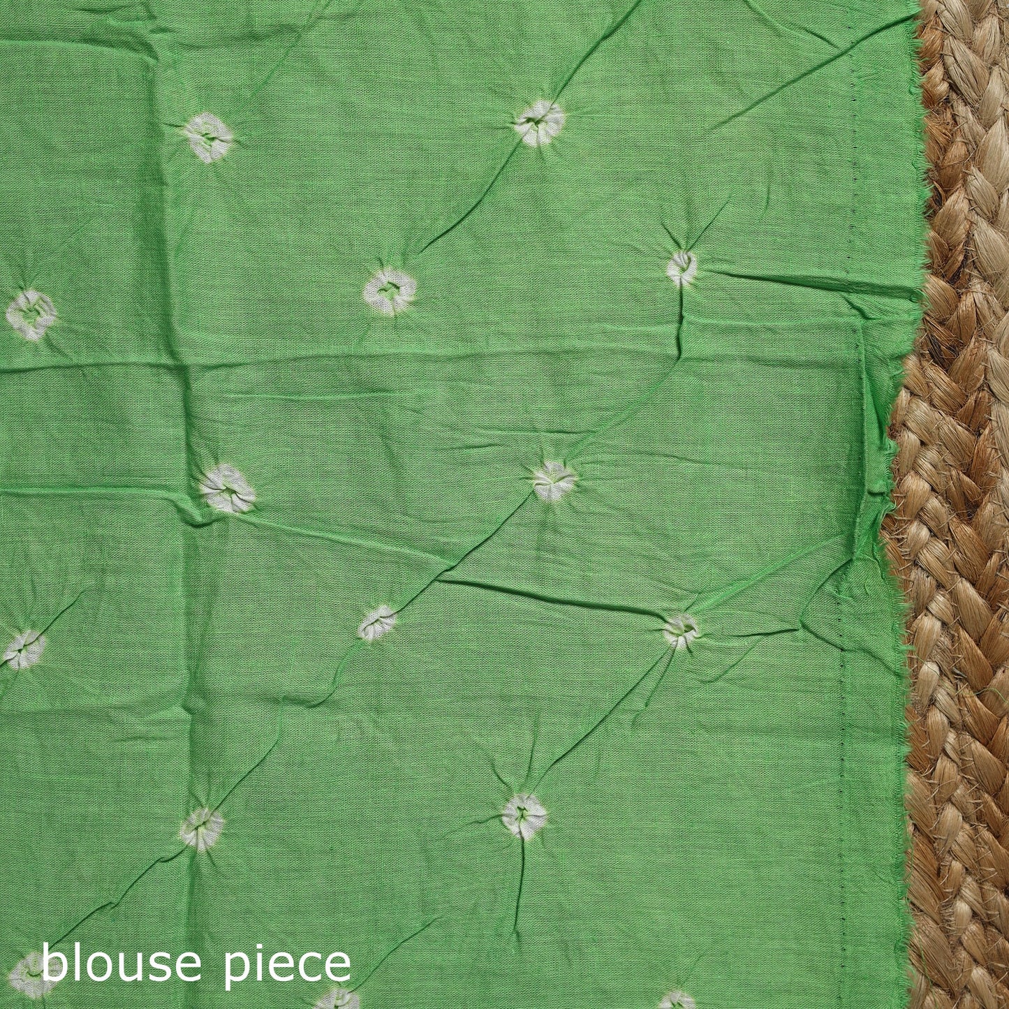 Orange - kutch tie-dye cotton bandhani saree 76