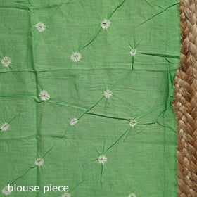 Orange - kutch tie-dye cotton bandhani saree 76