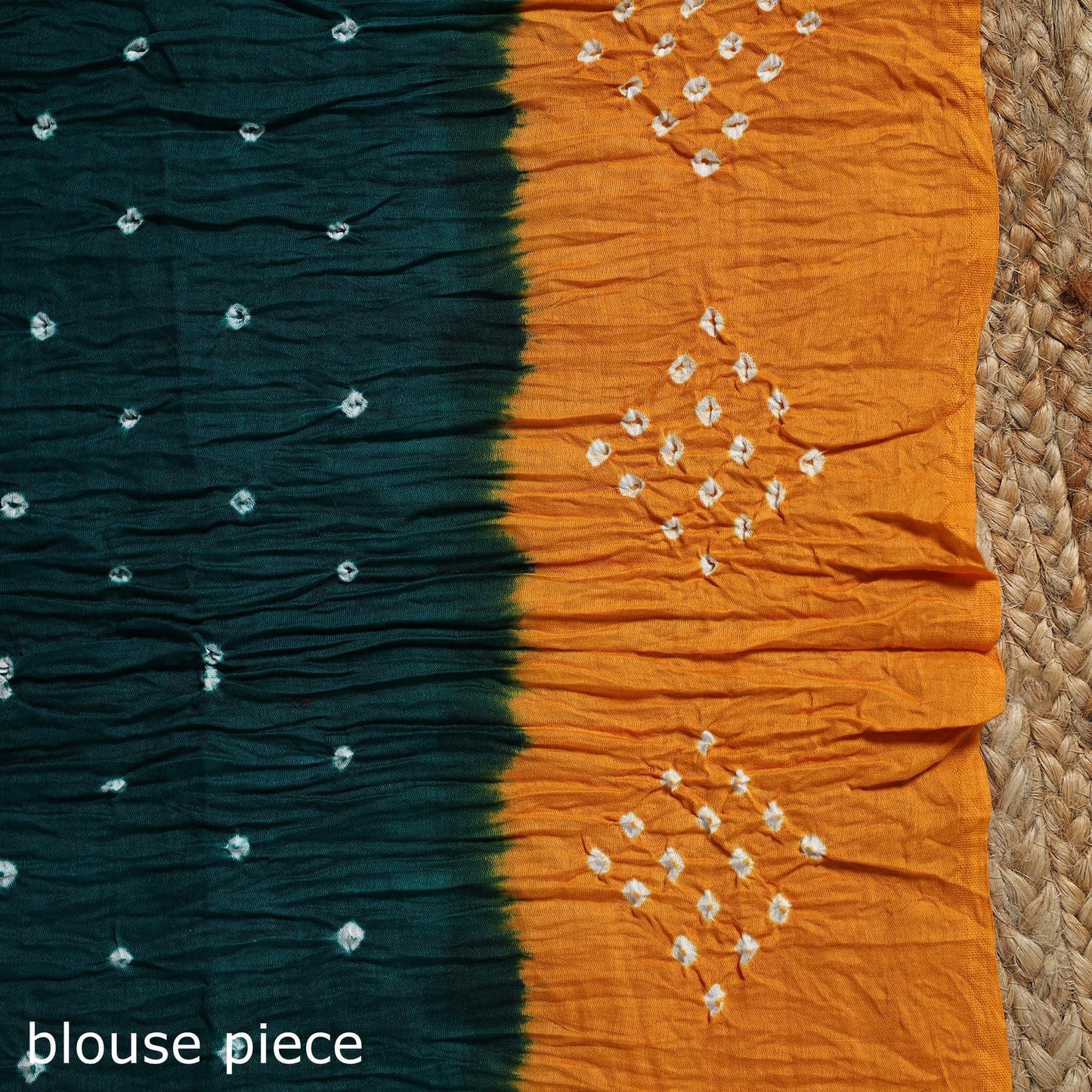 Kutch tie-dye cotton bandhani saree with blouse piece 36