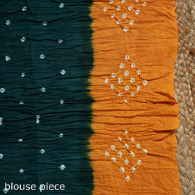 Kutch tie-dye cotton bandhani saree with blouse piece 36