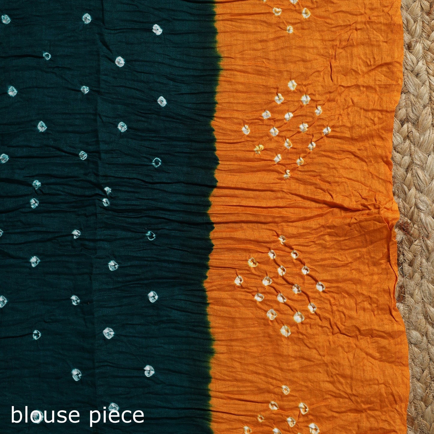 Kutch tie-dye cotton bandhani saree with blouse piece 46