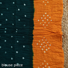 Kutch tie-dye cotton bandhani saree with blouse piece 46