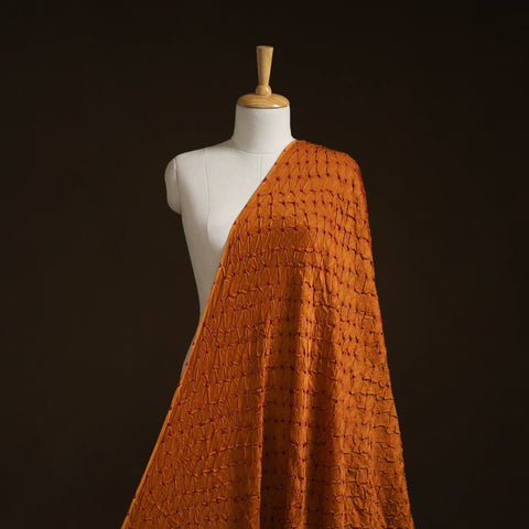 Kutch tie-dye modal silk bandhani fabric 11 - handcrafted