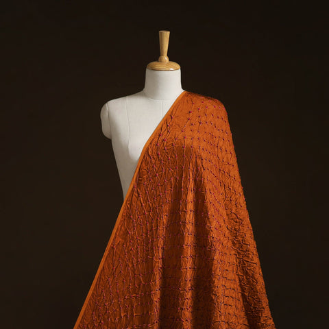 Kutch tie-dye modal silk bandhani fabric 16 - handcrafted