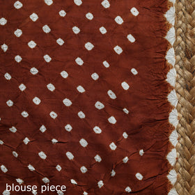 Orange - kutch tie-dye modal silk pichwai printing bandhani