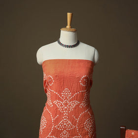 Kutch tie-dye satin cotton bandhani 3pc unstitched dress
