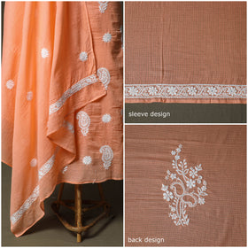 Lucknowi hand embroidered kota doria cotton chikankari 2pc