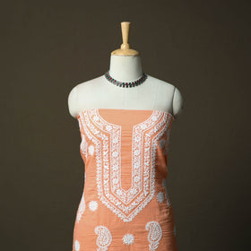 Lucknowi hand embroidered kota doria cotton chikankari 2pc