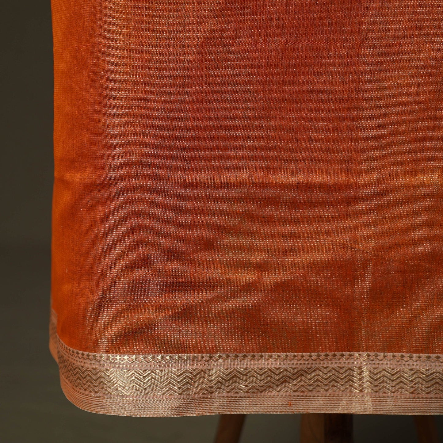 Maheshwari silk tissue zari handloom 2pc unstitched dress