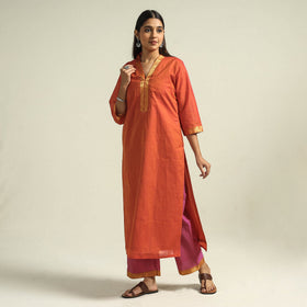 Buy Mangalagiri Handloom Cotton Kurta with Palazzo & Dupatta Set Online at iTokri.com
