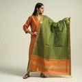 Buy Mangalagiri Handloom Cotton Kurta with Palazzo & Dupatta Set Online at iTokri.com