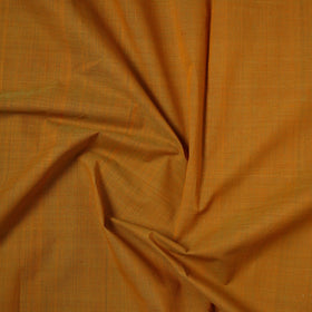 Orange Mangalagiri Cotton Fabric with Zari Border 