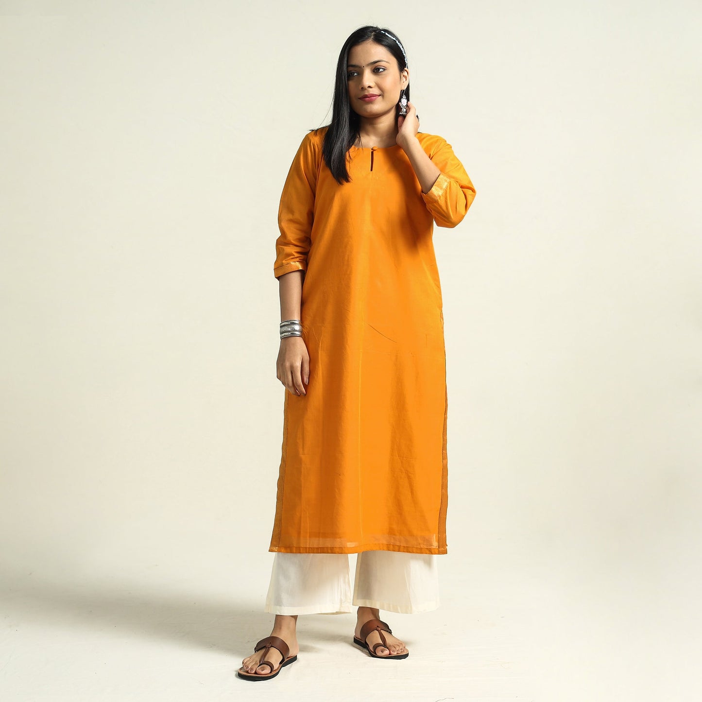 Buy Mangalagiri Handloom Cotton Kurta Online at iTokri.com