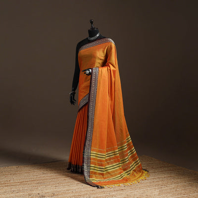 Mercerised cotton dharwad saree with thread border 15