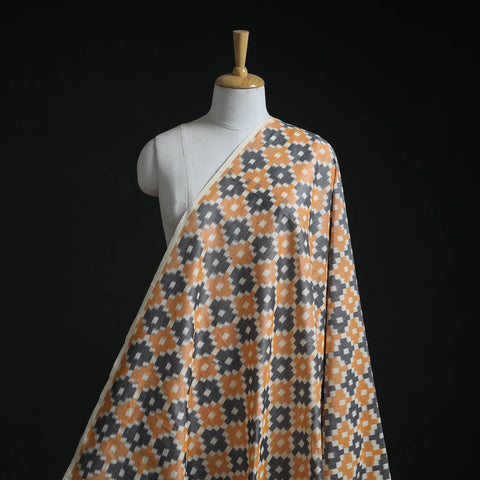 Mercerised cotton pochampally ikat fabric 09 - handcrafted
