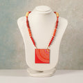 Buy Miniature Hand-painted Wooden Necklace With Beads Online at iTokri.com