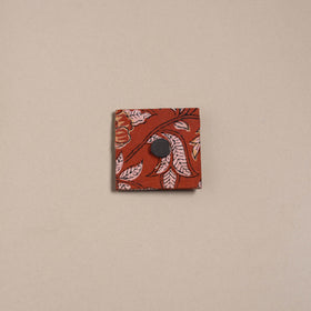 Orange - mirror work handmade fabart jute magnet 20