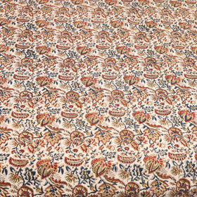 Orange - multicolor - pedana kalamkari cotton double bed