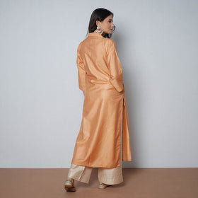  iTokri Casuals - Tussar Silk Long Kurta for Women