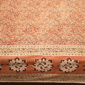 Block Print Cotton Double Pedana Kalamkari Bed Sheet