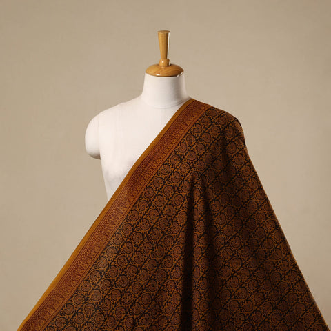 Natural dyed cotton hand bagh fabric 15 - handcrafted