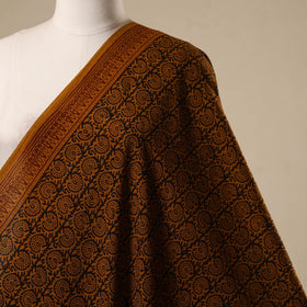 Natural dyed cotton hand bagh fabric 15 - handcrafted