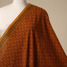 Natural dyed cotton hand bagh fabric 16 - handcrafted