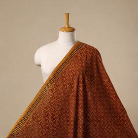 Natural dyed cotton hand bagh fabric 16 - handcrafted