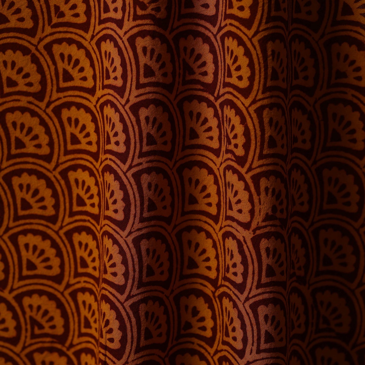 Natural dyed cotton hand bagh fabric 16 - handcrafted