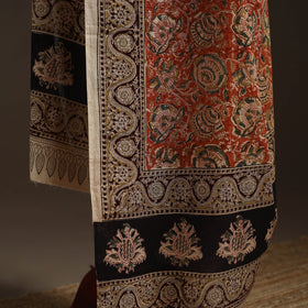 Natural dyed cotton pedana kalamkari dupatta 07