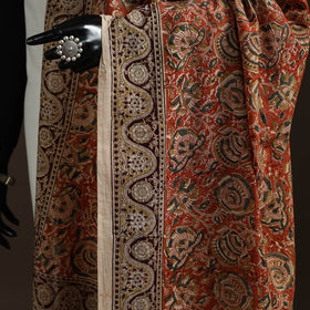 Natural dyed cotton pedana kalamkari dupatta 07