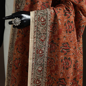 Natural dyed cotton pedana kalamkari dupatta 08