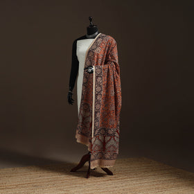 Natural dyed cotton pedana kalamkari dupatta 23