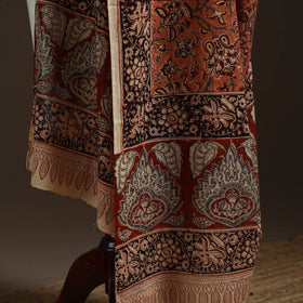 Natural dyed cotton pedana kalamkari dupatta 23