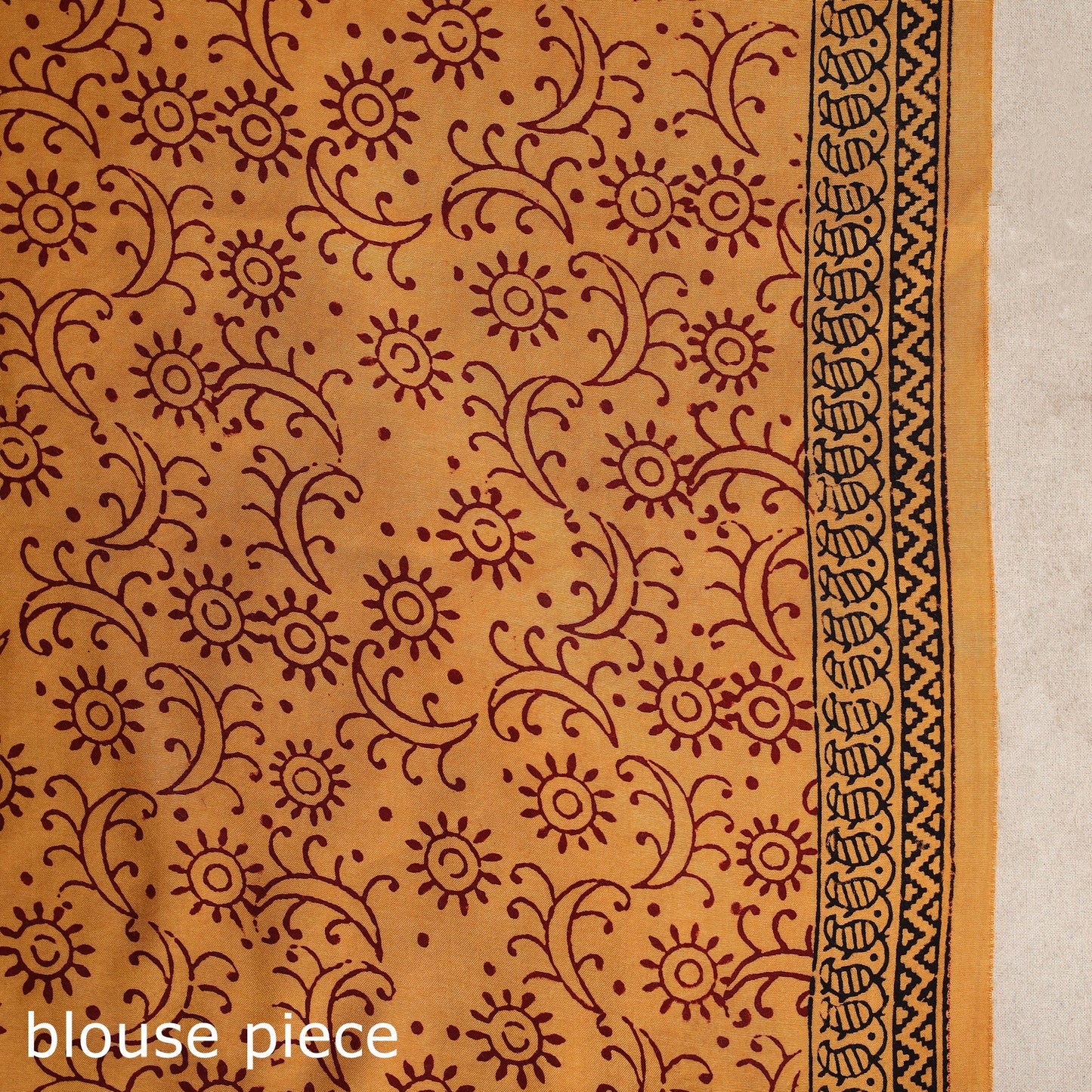 Orange - natural dyed dola silk bagh saree with zari border