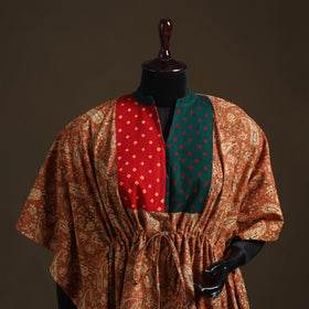 Natural dyed hand block kalamkari print patchwork cotton