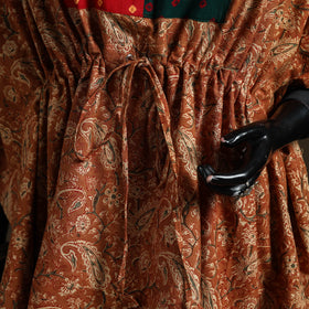 Natural dyed hand block kalamkari print patchwork cotton