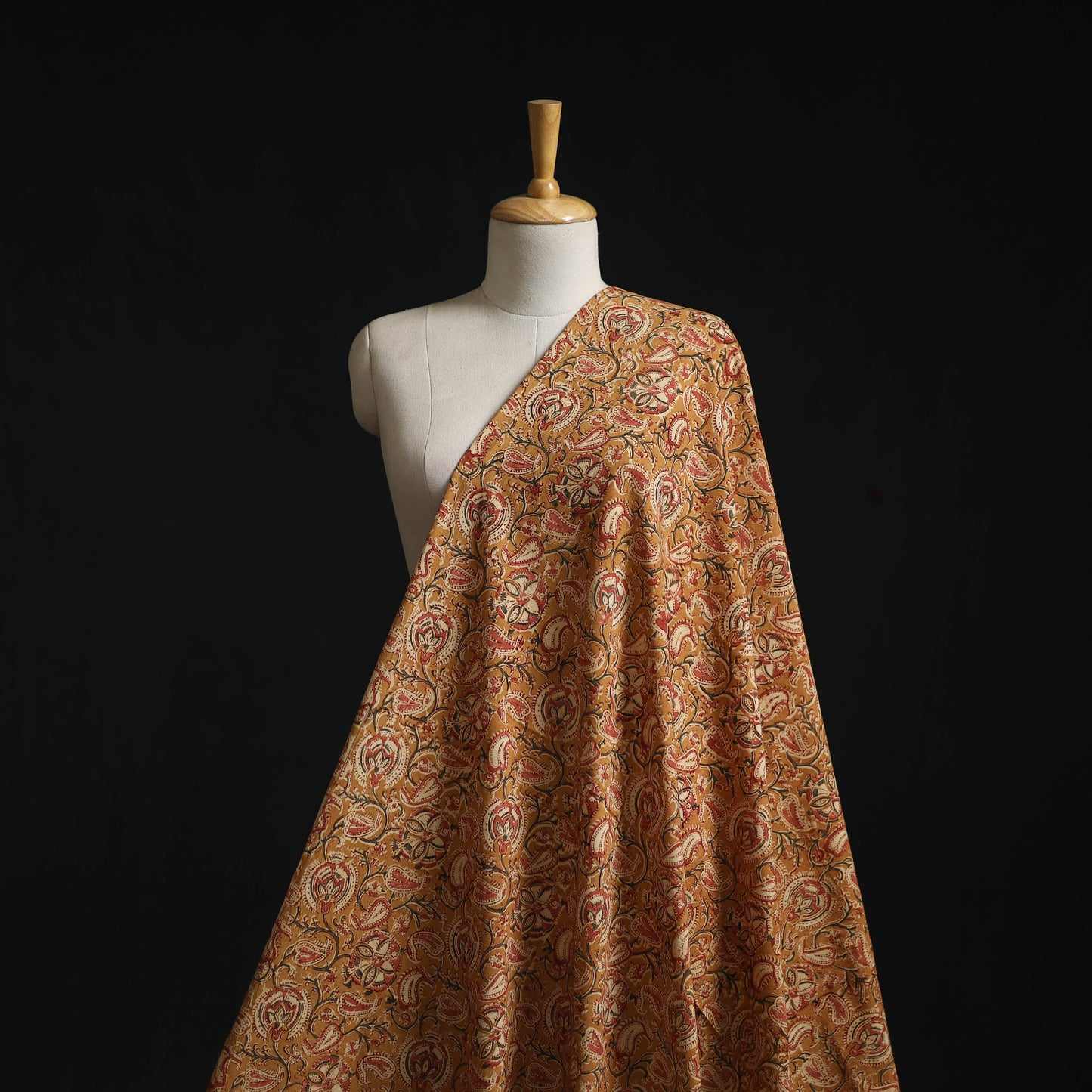 Natural dyed hand block print cotton pedana kalamkari