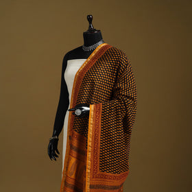 Orange - natural dyed hand chanderi silk bagh dupatta 22