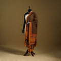 Orange - natural dyed hand chanderi silk bagh dupatta 22