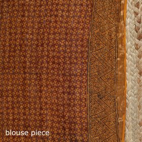 Natural dyed kota doria cotton hand block bagh print saree