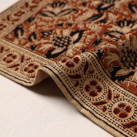 Orange - natural dyed pedana kalamkari cotton table mat 06